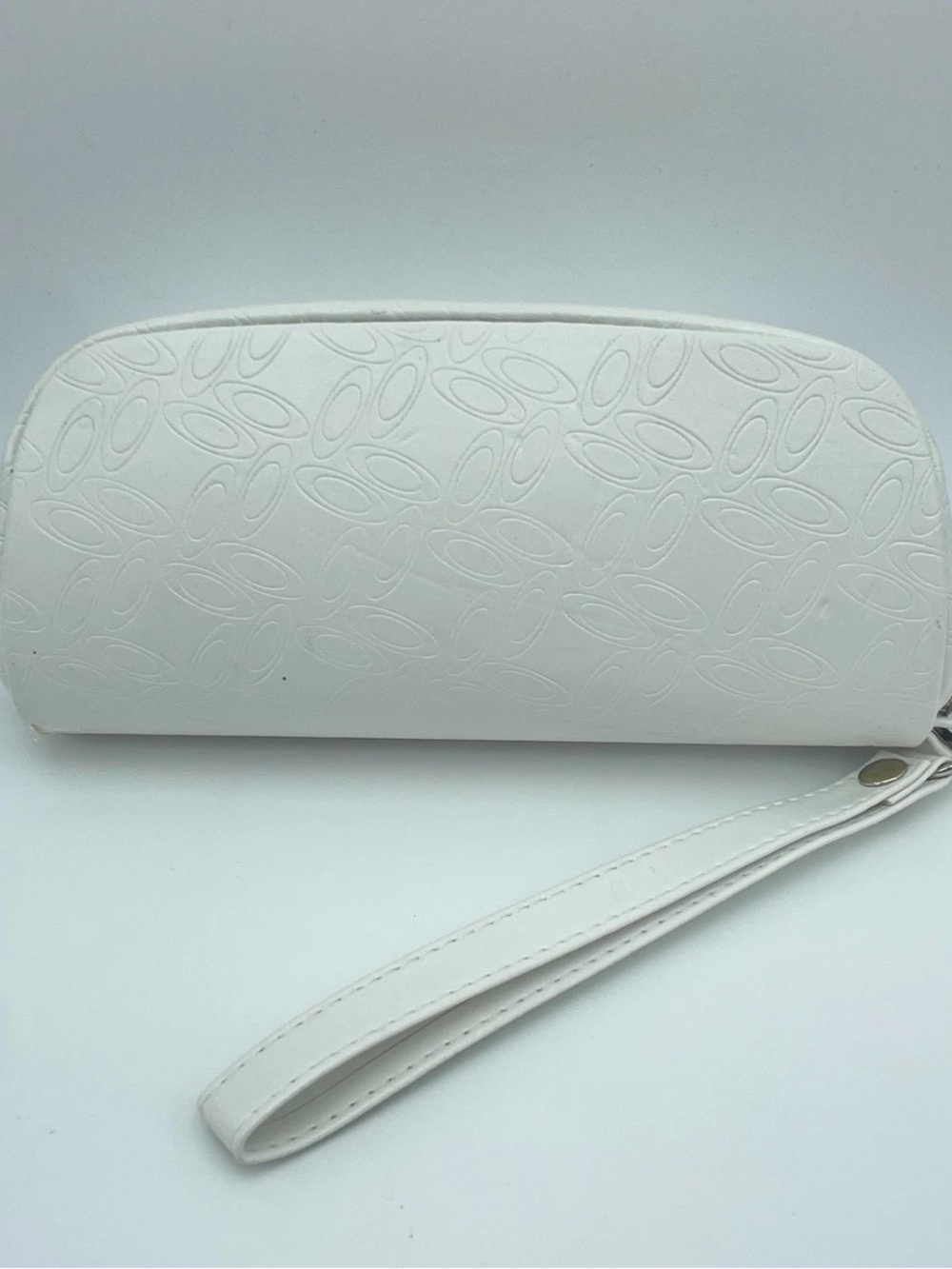 Oakley White Logo Embossed Sunglasses Wristlet Case